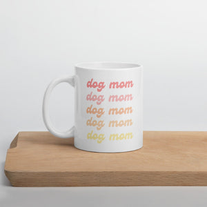 Dog mom colorful mug, gift for her, mothers day, cute mug