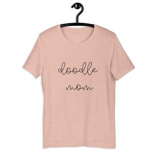 MULTIPLE COLORS Doodle mom Short-Sleeve Unisex T-Shirt, gift for her, mothers day, dog mom