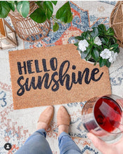 Load image into Gallery viewer, Hello sunshine doormat, cute doormat, funny doormat, spring doormat
