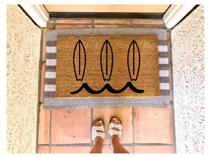 Surfboards doormat, summer doormat, cute doormat, beach doormat