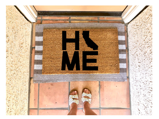 Home California design doormat, summer doormat, cute doormat, California doormat, cali vibes