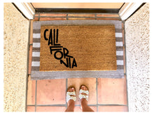 Load image into Gallery viewer, California vibes design doormat, summer doormat, cute doormat, California doormat, cali vibes
