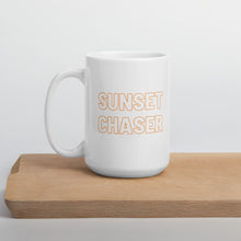 Load image into Gallery viewer, Sunset chaser mug, summer mug, sunset, cute mug
