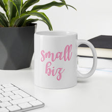 Load image into Gallery viewer, Pink Small Biz mug, small business, women owned
