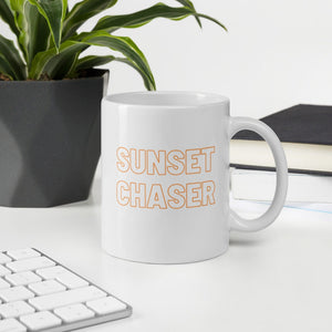 Sunset chaser mug, summer mug, sunset, cute mug