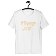 Load image into Gallery viewer, Orange Happy AF Short-Sleeve Unisex T-Shirt, happy shirt, cute shirt, positivity
