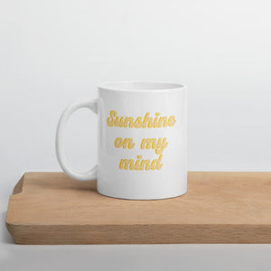 Sunshine on my mind mug, sunshine mug, summer mug