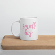 Load image into Gallery viewer, Pink Small Biz mug, small business, women owned
