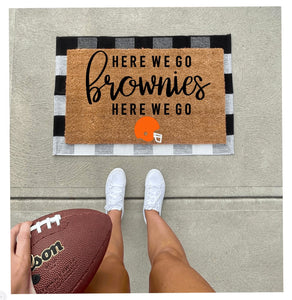 Here we go brownies - cleveland browns doormat