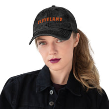 Load image into Gallery viewer, Cleveland Vintage Cotton Twill Cap, football season, cleveland browns
