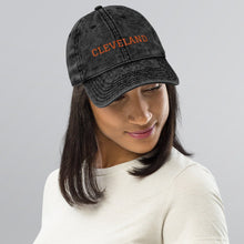 Load image into Gallery viewer, Cleveland football Vintage Cotton Twill Cap, football season, Cleveland Browns
