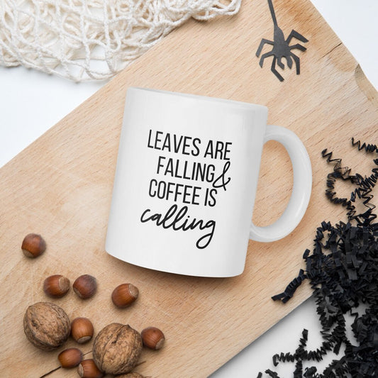 Coffee is calling mug, fall coffee mug, pumpkin mug, psl, autumn mug, cute mug, funny mug, punny mug, fall decor, pumpkin decor
