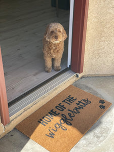 Home of the wigglebutts doormat