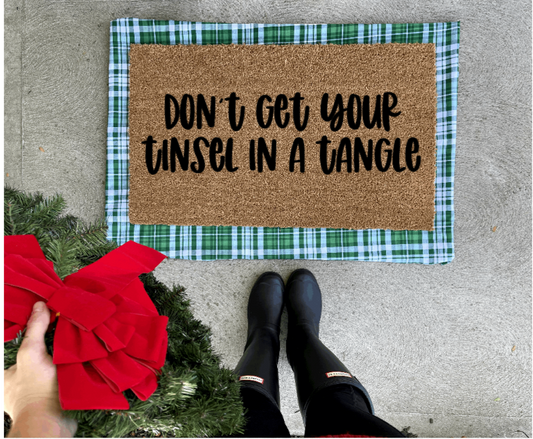 Don’t get your tinsel in a tangle doormat