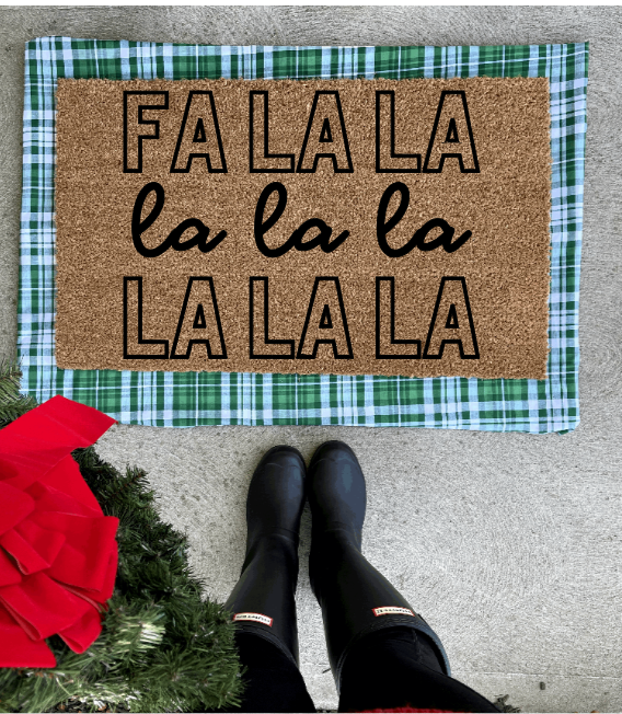 Fa la la doormat
