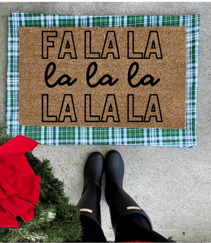 Fa la la doormat