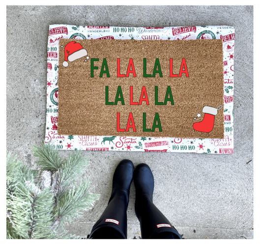Fa la la doormat