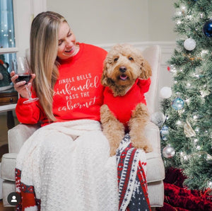 Jingle bells wine Unisex Sweatshirt, christmas shirt, punny shirt, holiday shirt