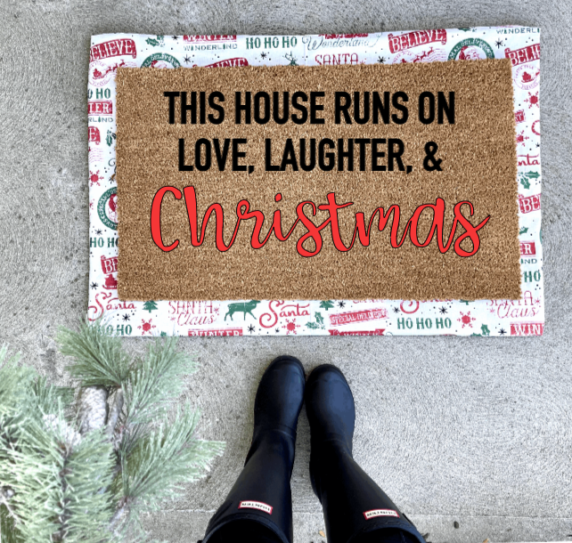 let it snow doormat – freckled lemons