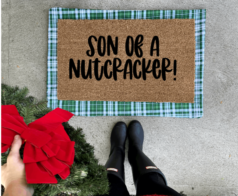 Son of a nutcracker doormat