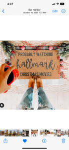 Probably Watching Hallmark Christmas Movies Doormat