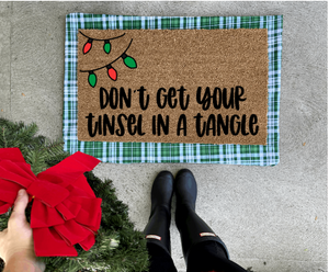 Don’t get your tinsel in a tangle doormat