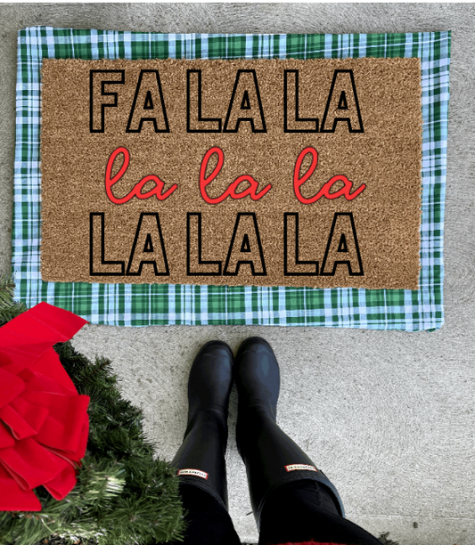 Fa la la doormat