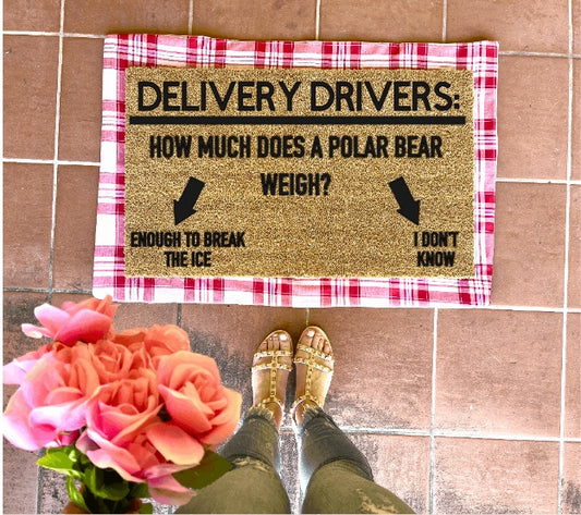 Delivery Drivers Pick Up Line Doormat, valentines day, cute doormat, valentines day mat, valentine, heart doormat, love doormat