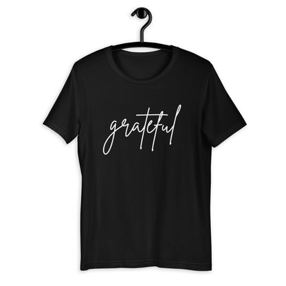 Grateful short-Sleeve Unisex T-Shirt, Friendsgiving shirt, thanksgiving shirt, cute shirt