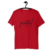 Load image into Gallery viewer, Grateful Short-Sleeve Unisex T-Shirt, Friendsgiving shirt, thanksgiving shirt, cute shirt
