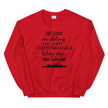 Load image into Gallery viewer, Christmas Cleveland Favorites Unisex Sweatshirt, christmas shirt, punny shirt, holiday shirt, Cleveland shirt, cleveland ohio
