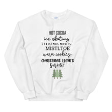 Load image into Gallery viewer, Winter favorites Unisex Sweatshirt, christmas shirt, punny shirt, holiday shirt
