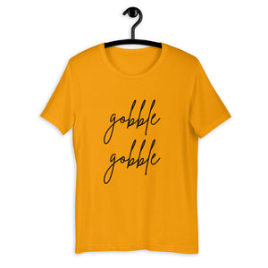 Gobble gobble Short-Sleeve Unisex T-Shirt, Friendsgiving shirt, thanksgiving shirt, punny shirt