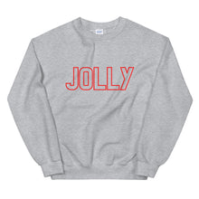 Load image into Gallery viewer, Jolly Unisex Sweatshirt, christmas shirt, punny shirt, holiday shirt
