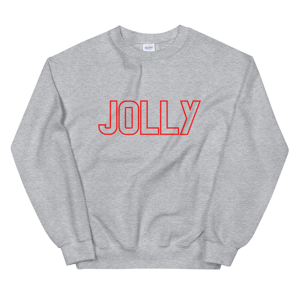 Jolly Unisex Sweatshirt, christmas shirt, punny shirt, holiday shirt