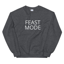 Load image into Gallery viewer, Feast mode Unisex Sweatshirt Friendsgiving shirt, thanksgiving shirt, punny shirt
