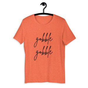 Gobble gobble Short-Sleeve Unisex T-Shirt, Friendsgiving shirt, thanksgiving shirt, punny shirt