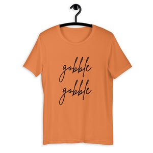 Gobble gobble Short-Sleeve Unisex T-Shirt, Friendsgiving shirt, thanksgiving shirt, punny shirt