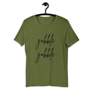 Gobble gobble Short-Sleeve Unisex T-Shirt, Friendsgiving shirt, thanksgiving shirt, punny shirt