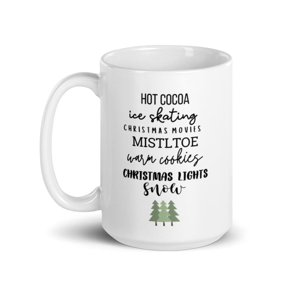 Winter favorites Mug, cute mug, festive mug, christmas mug, punny mug, holiday mug