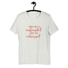 Load image into Gallery viewer, Jingle bells wine shirt Short-Sleeve Unisex T-Shirt, christmas shirt, punny shirt, holiday shirt
