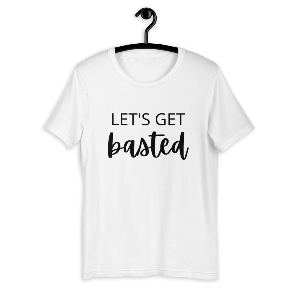 Lets get basted Short-Sleeve Unisex T-Shirt, Friendsgiving shirt, thanksgiving shirt, punny shirt