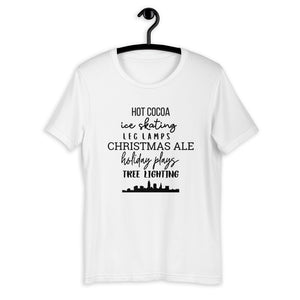 Christmas Cleveland Favorites Short-Sleeve Unisex T-Shirt, christmas shirt, punny shirt, holiday shirt, Cleveland shirt, Cleveland ohio