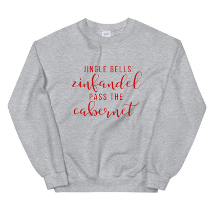 Jingle bells wine Unisex Sweatshirt, christmas shirt, punny shirt, holiday shirt