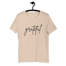 Load image into Gallery viewer, Grateful Short-Sleeve Unisex T-Shirt, Friendsgiving shirt, thanksgiving shirt, cute shirt
