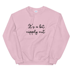 Its a bit nipply out Unisex Sweatshirt, christmas shirt, punny shirt, holiday shirt, christmas vacation, christmas movies