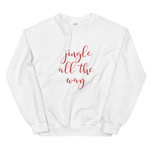 Jingle all the way Unisex Sweatshirt, cute mug, festive mug, christmas mug, punny mug, holiday mug