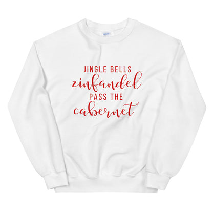 Jingle bells wine Unisex Sweatshirt, christmas shirt, punny shirt, holiday shirt