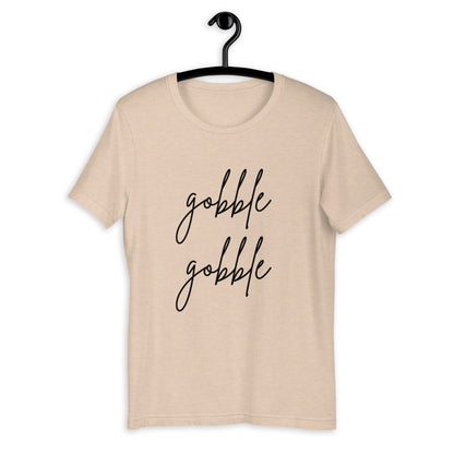 Gobble gobble Short-Sleeve Unisex T-Shirt, Friendsgiving shirt, thanksgiving shirt, punny shirt
