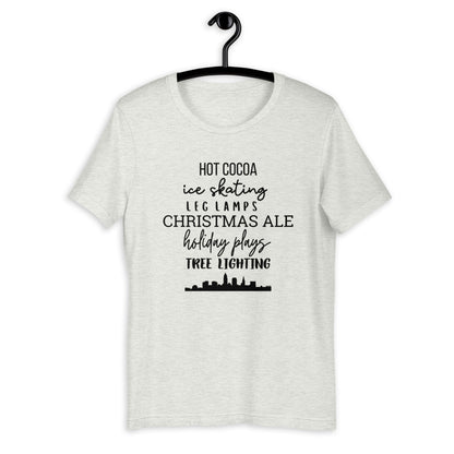 Christmas Cleveland Favorites Short-Sleeve Unisex T-Shirt, christmas shirt, punny shirt, holiday shirt, Cleveland shirt, Cleveland ohio